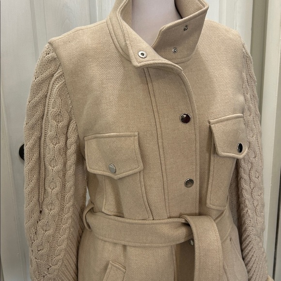 Veronica Beard Jett belted jacket Coat M NICE!!! - Picture 6 of 13